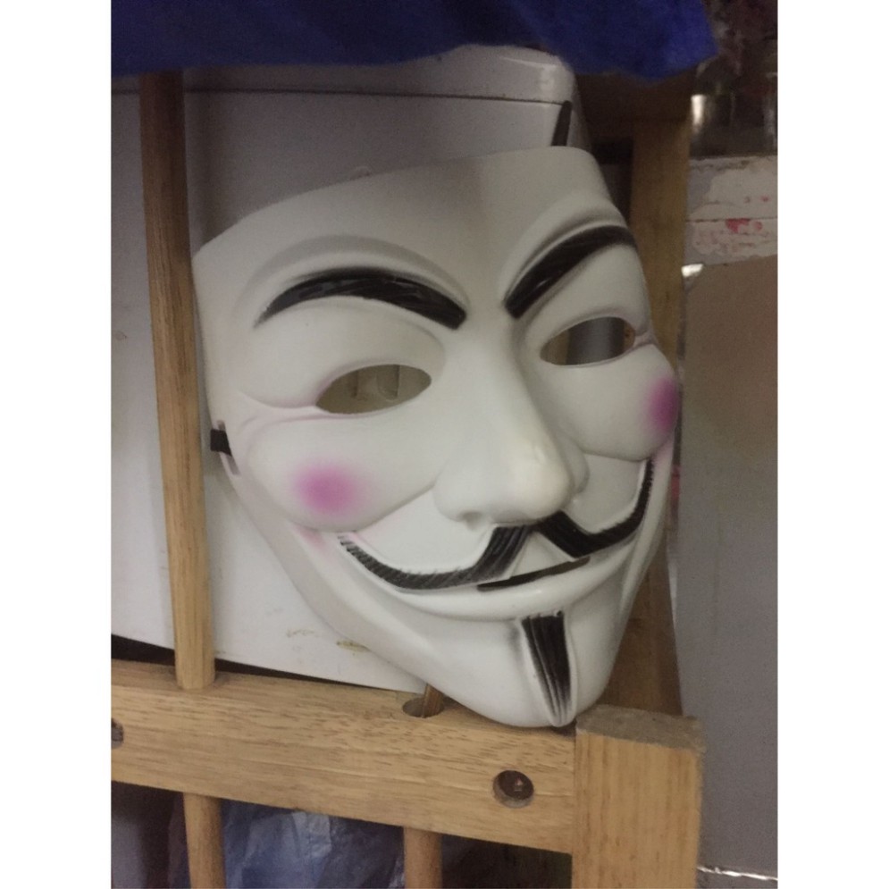Mặt nạ Hacker mặt nạ Anonymous hóa trang Trắng bản đẹp