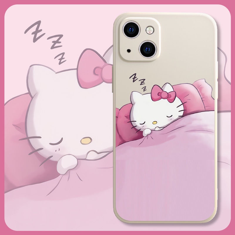 Ốp Điện Thoại Tpu Dẻo Họa Tiết HELLO KITTY Cho iPhone 11 12 13 pro max XS X XR XSMax 7 8 6 6s plus SE 2020