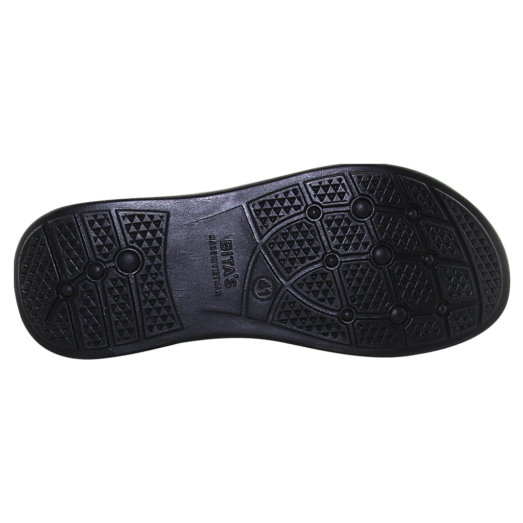 GIÀY SANDAL QUAI HẬU ĐẾ BẰNG NAM BITA'S SUM.96 (ĐEN + NÂU) - BITAS