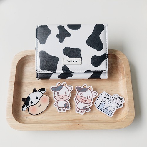 Ví bò sữa, ví cầm tay nữ mini  2021 xinh xắn, nhỏ gọn, bỏ túi, chất liệu da PU cao cấp VB001 | BigBuy360 - bigbuy360.vn
