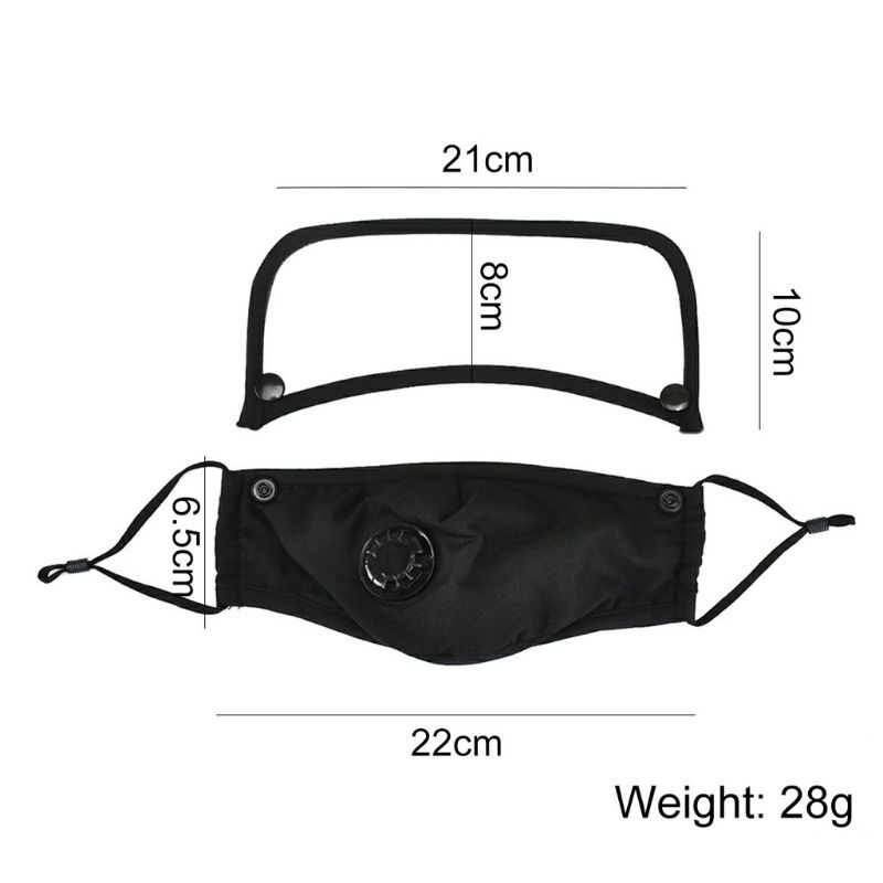 Khẩu trang kháng khuẩn có kính CHỐNG BỤI MỊN KÈM TẤM LỌC BỤI THAN HOẠT TÍNH PM2.5 dành cho nhân viên y tế