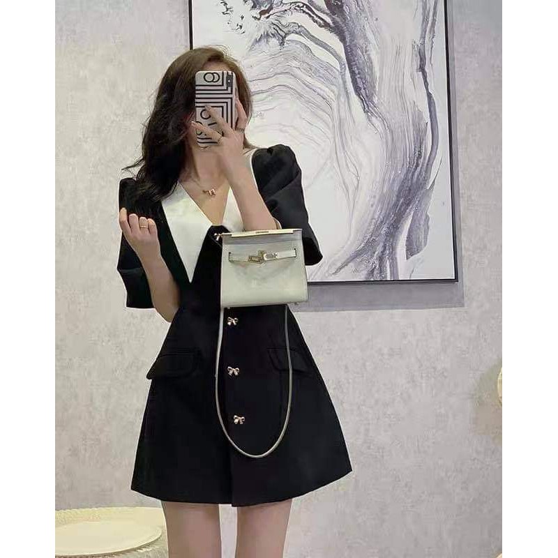 Đầm tiểu thư phối nút kiểu nơ xinh xắn Butter Dress | BigBuy360 - bigbuy360.vn
