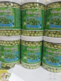 Viên mầm hồng sâm matcha trắng da hộp 500gr