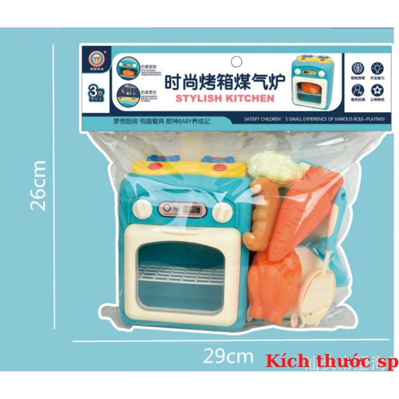 Túi đồ chơi cho bé bằng nhựa gồm phụ kiện nhà bếp 12 chi tiết (BBTOYS: 58)