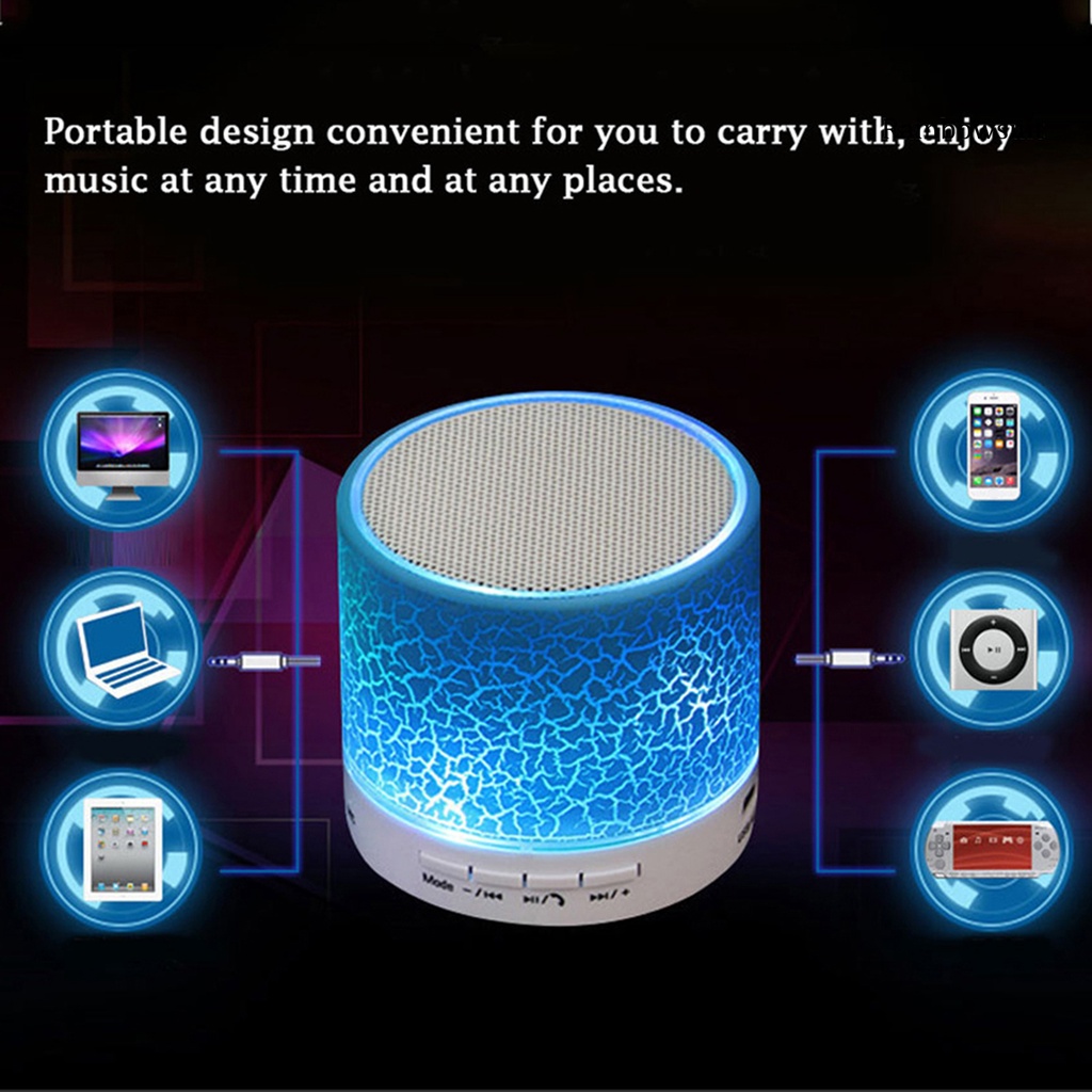Loa Bluetooth A9 Âm Thanh Siêu Trầm Có Đèn LED Và Hỗ Trợ Khe Cắm Thẻ Nhớ TF