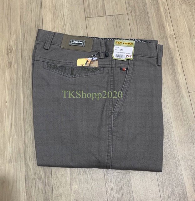 Quần kaki dài nam vải bố từ nhỏ đến BIGSIZE (size 30-40)