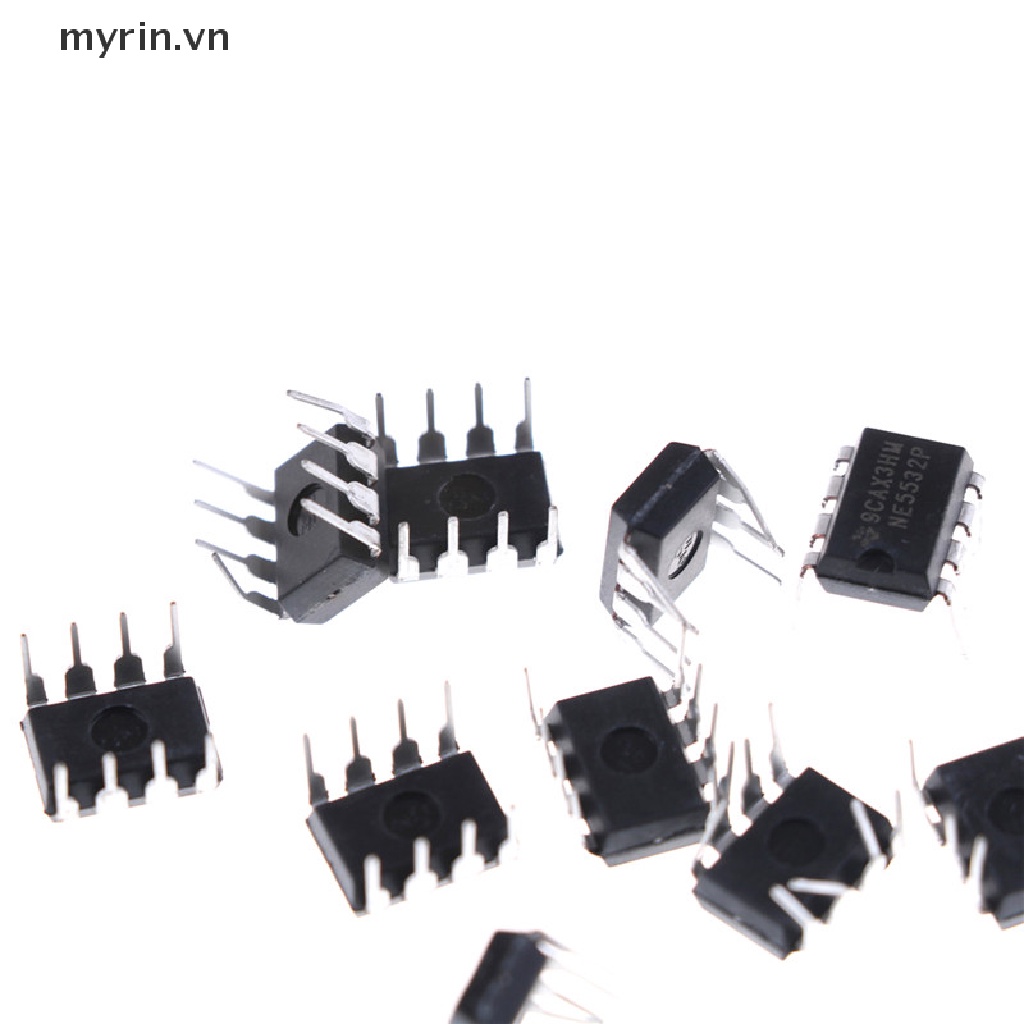 Set 10 Bộ Phận Giảm Tiếng Ồn NE5532P NE5532 DIP-8 Dual Op-Amp TI IC IC