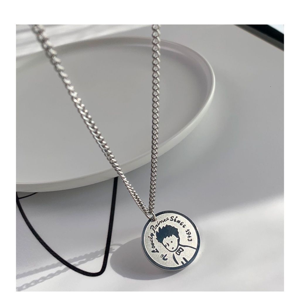 Vòng cổ mặt hình hoàng tử nhỏ dễ thương phong cách hip hop