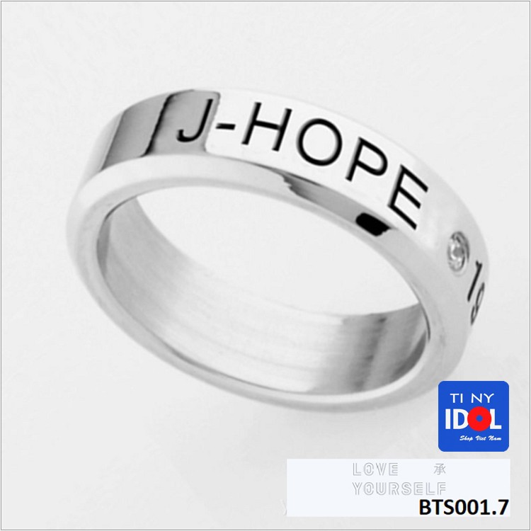 Nhẫn J-Hope BTS Nam Nữ Đẹp Giá Rẻ