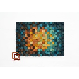Tranh gỗ trang trí 3d sắc màu -