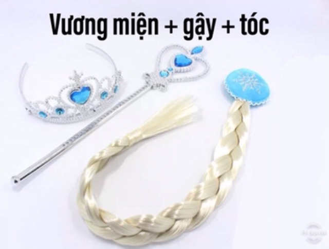 [SẴN - HÀNG LOẠI 1 TẶNG PHỤ KIỆN] Đầm Elsa dài váy Elsa bé gái công chúa hàng xịn