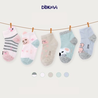 DS360 Tất cotton sơ sinh DOKMA (set 5 đôi)