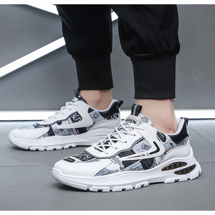 Giày sneaker nam FA-3 đế đệm khí siêu ngầu phong cách 2022