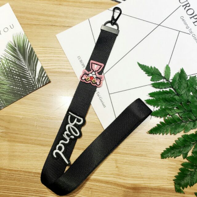 (Update 16 mẫu mới) Dây đeo thẻ - LANYARD KEYCHAIN đính hình thêu thời trang