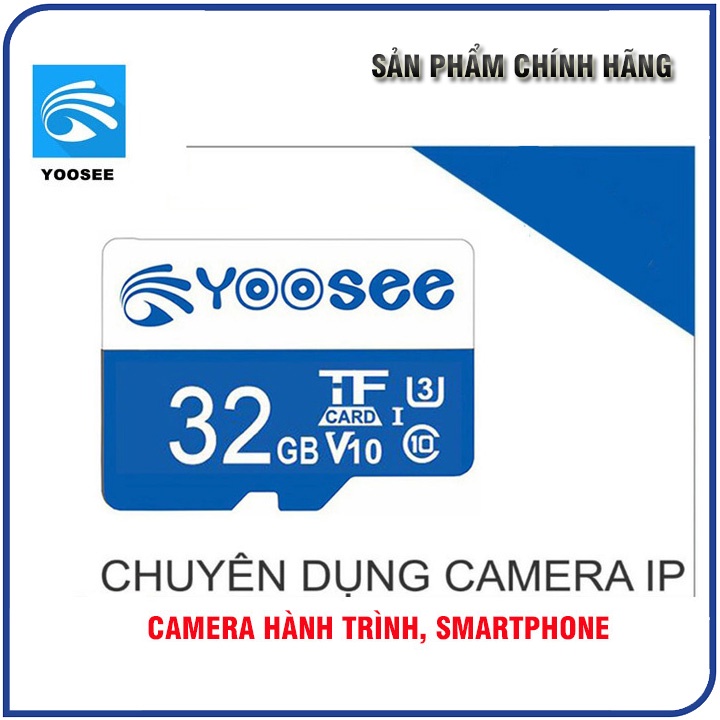 Thẻ nhớ Micro SDXC Yoosee 32GB | 64GB | 128GB Cao cấp, Class 10 - u3, Chuyên dụng Camera, điện thoại