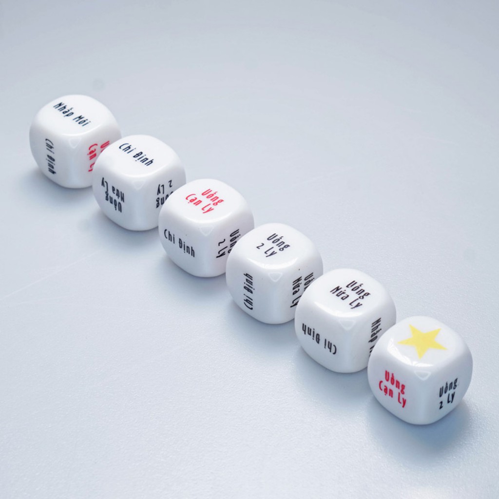 XÍ NGẦU UỐNG BIA - XÚC XẮC ĂN NHẬU TIẾNG VIỆT COMBO 5 VIÊN XÍ NGẦY ĂN NHẬU QUÀ TẶNG BẠN BÈ