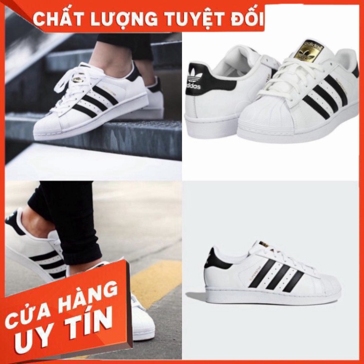 Giày thể thao Adidas nam nữ, giày Adidas superstar tem vàng hàng đẹp full box bill free ship toàn quốc - Hàng nhập khẩu