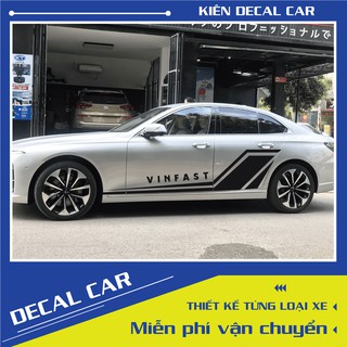 Tem  xe Vinfast Lux A2.0 khiểu dáng thể thao-decal Vinfast Lux A2.0