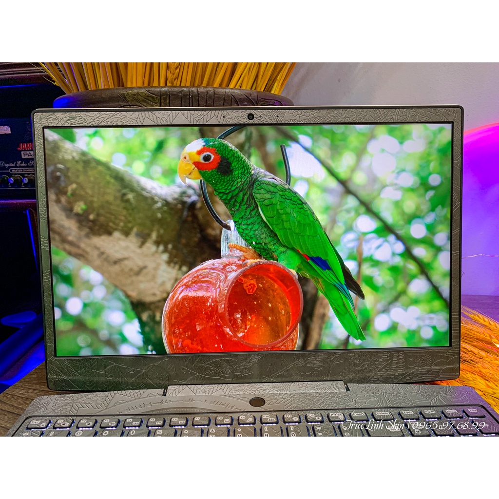 Skin dán laptop mẫu trống đồng xám xanh