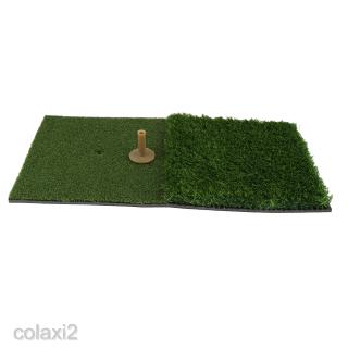 Backyard Golf Mat 24'' x 12'' Hitting Pad Practice Tee Holder Grass Indoor