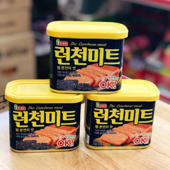 Thịt Hộp Lotte The Luncheon Meat Hàn Quốc 340g