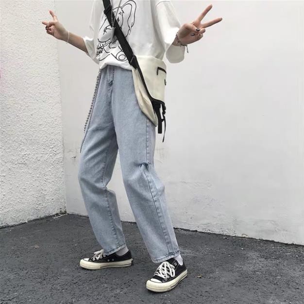 [HÌNH THẬT CUỐI] Quần baggy ống rộng Form Unisex Tặng Kèm Chain Xích đẹp ྇