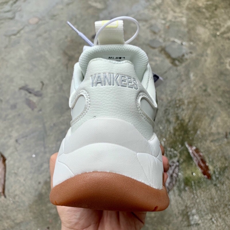 Giày mlb ny đế nâu hàng 11  .  Thể thao nam nữ sneaker full box