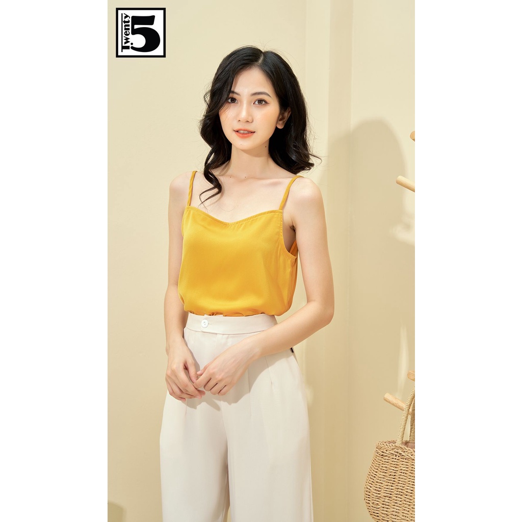 Áo hai dây nữ trơn màu chất lụa mịn Twentyfive N1037