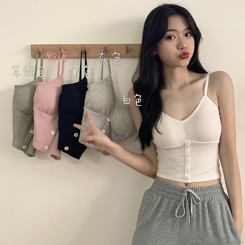 Áo Tank Top Nữ Áo Croptop Cổ Yếm sát nách thiết kế cổ chữ