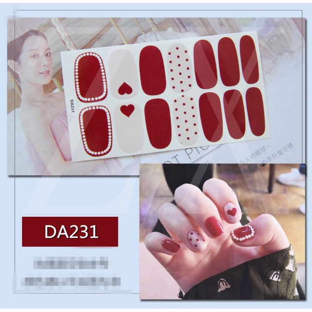 Set dán móng tay Nails dán nghệ thuật nhiều màu - có ngay bộ móng đẹp trong 5 phút (Nail wraps / Nail stickers)