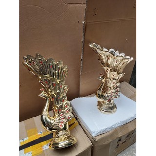 Bình hoa con công  cắm hoa khô hoa giả DH69