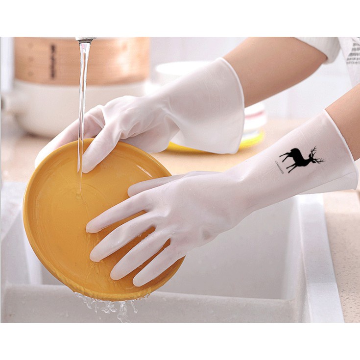 Găng tay cao su rửa chén bát, găng tay đa năng - Siêu dai, siêu bền