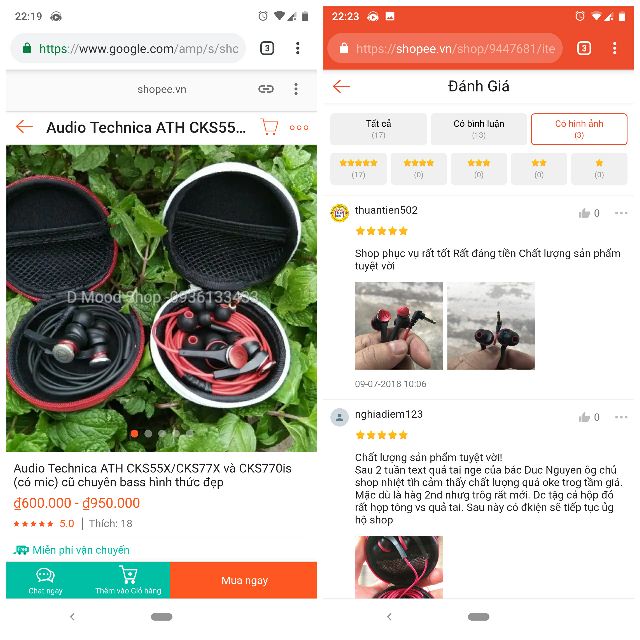 Tai nghe Audio Technica ATH - CKS77x và bản có míc CKS770is likenew nobox chính hãng