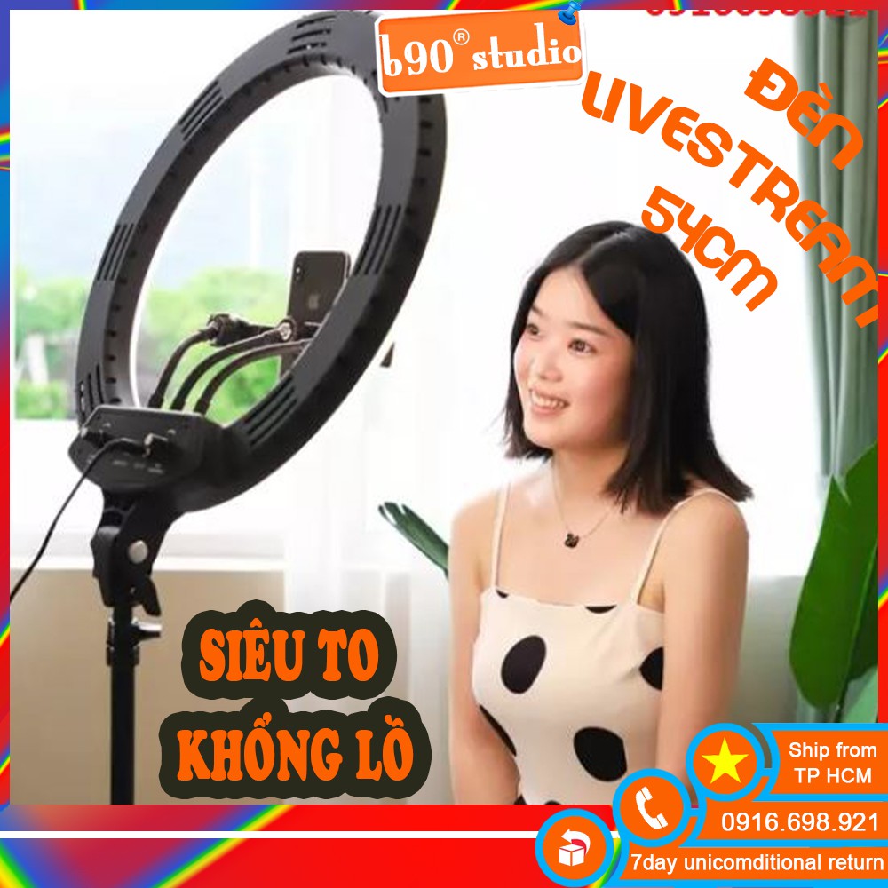SALE SOCK Đèn Rl-21 3 KẸP REMOTE  VÀ CHÂN ĐỨNG Size Bự Khổng Lồ Livestream Live Stream Spa Makeup Chụp Hình Studio