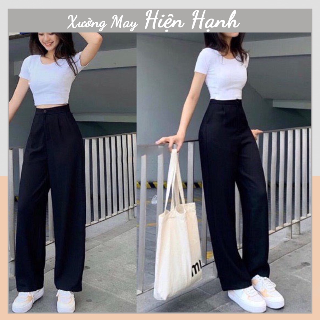 Quần ống rộng culottes xuông dài 100cm Hiện hạnh combo quà tặng kẹo