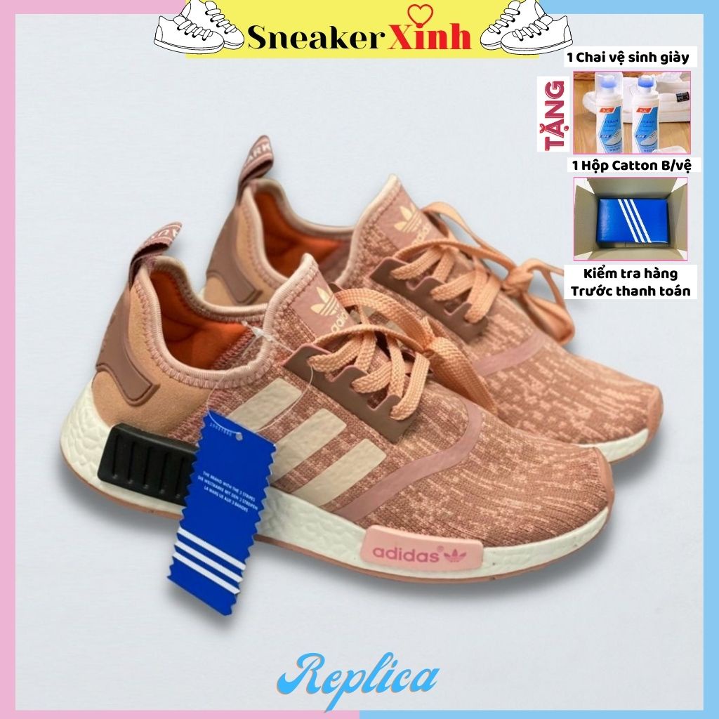 Giày thể thao nữ adidas MMD hồng, giày MMD đi học đi chơi SneakerXinh Store AD46