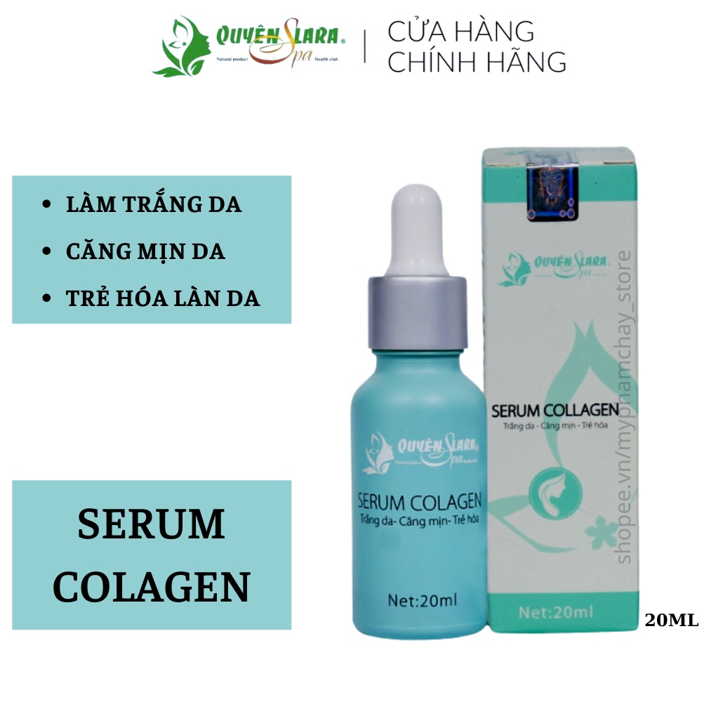 Serum Collagen Quyên Lara Trẻ Hoá Làn Da,Cung Cấp Dưỡng Ẩm Chuyên Sâu Ngăn Ngừa Lão Hóa Da 20ml,