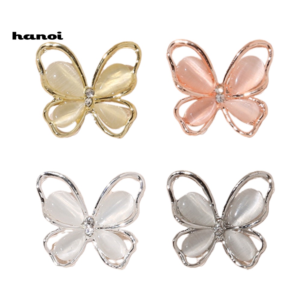 Phụ Kiện Trang Trí Móng Tay Hình Bướm Nhiều Màu Sắc DIY