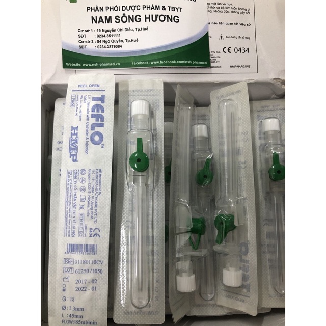 KIM LUỒN TĨNH MẠCH KIM CATHETER TIÊM TRUYỀN TĨNH MẠCH TEFLO - MEDIKIT HÀNG ẤN ĐỘ SIÊU BÉN SIZE 18 20G 22G 24G