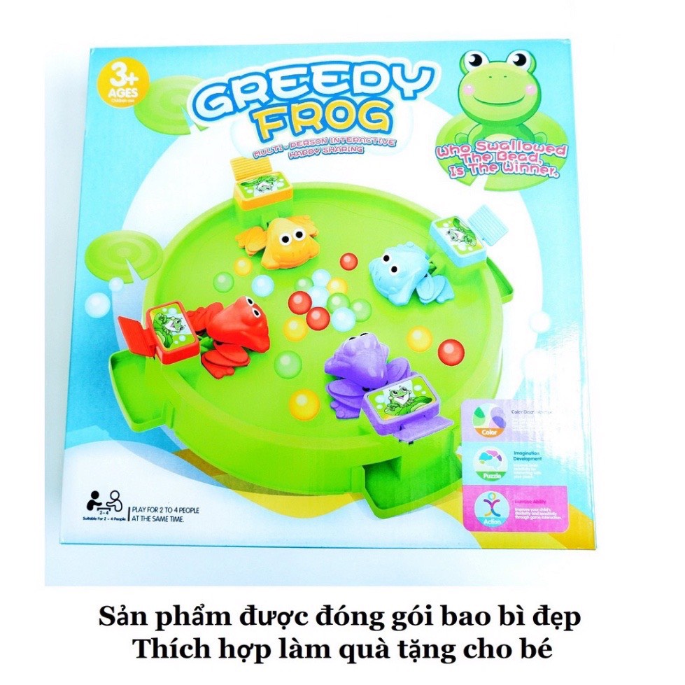 Đồ chơi ếch ăn kẹo cho cả gia đình 4 người chơi - Đồ chơi tương tác trẻ em 3 4 5 6 tuổi