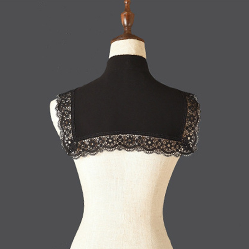 Ivy Khăn Choàng Cổ Giả Thêu Hoa Rỗng Buộc Dây Hình Cánh Hoa Thắt Nơ Có Thể Tháo Rời Cho Nữ G