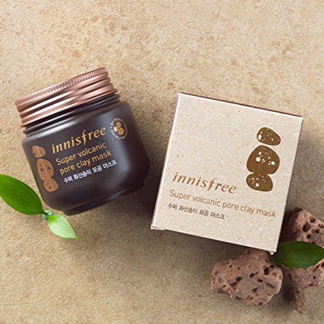 (Mẫu mới) Mặt nạ đất sét Super Volcanic Pore Clay Mask Innisfree