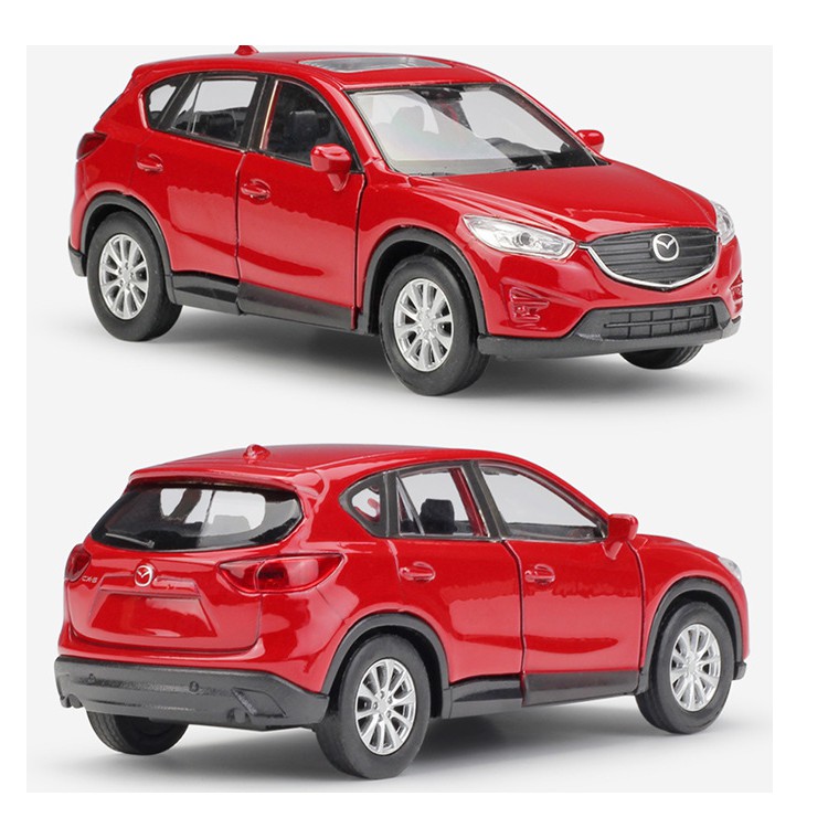 Xe mô hình ô tô Mazda CX5 tỉ lệ 1:36 bằng kim loại chạy cót xe đồ chơi trẻ em