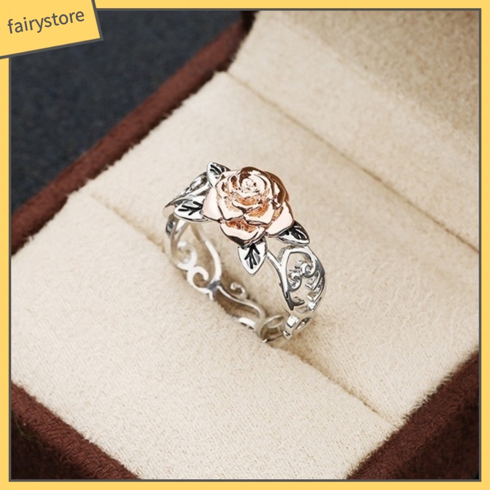 Nhẫn Đính Hôn Hoạ Tiết Hoa Phong Cách Vintage