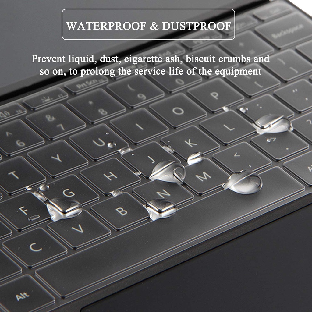 Bộ bảo vệ vỏ bàn phím TPU cho Microsoft Surface Pro x / 7/6/5/4 (Đã phát hành từ năm 2021-2016) cho máy tính xách tay pro 3 đi 2 đi Màng da bảo vệ siêu mỏng