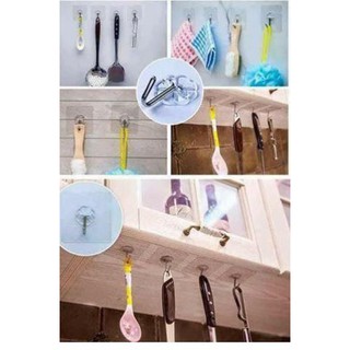 Combo 50 móc dán  tường chịu lực siêu chắc, móc dán tường chịu lực