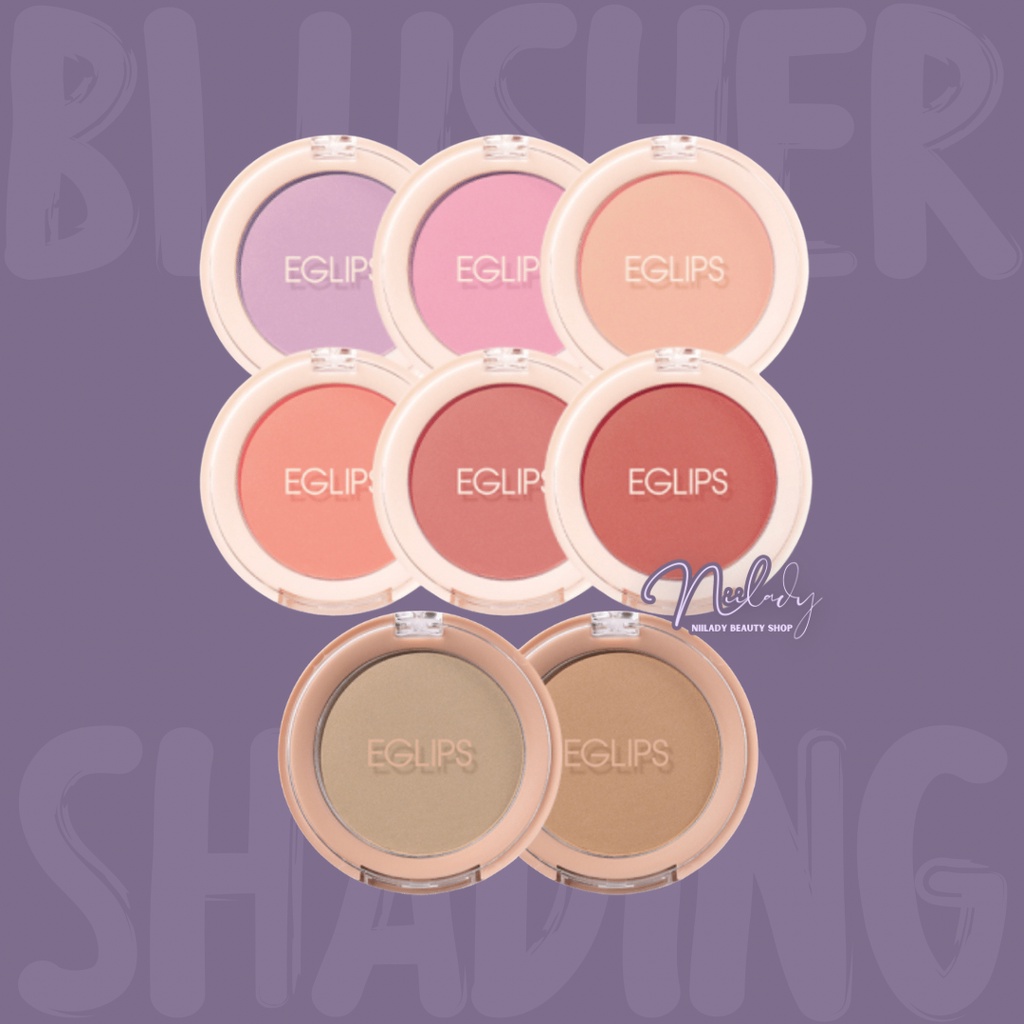 Má hồng Eglips Cheek Fit Blusher, Tạo khối Eglips Slim Fit Shading