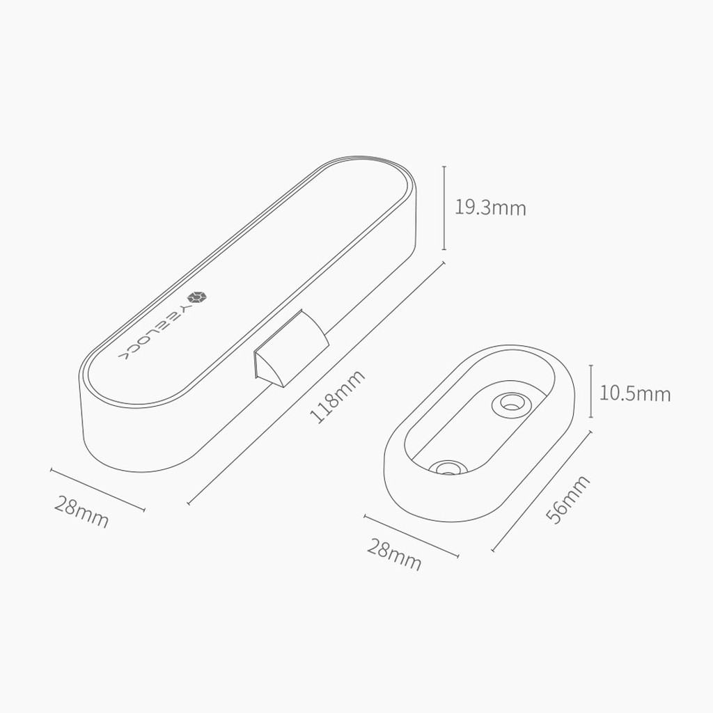 ✅Ổ khóa thông minh Xiaomi Yeelock. Khóa tủ kết nối bluetooth mở khóa qua điện thoại.