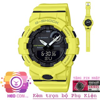 Đồng hồ Nam Nữ Thể Thao G-Shock GBA-800-9ADR G'SQUAD StepTracker Màu Vàng Full Phụ Kiện (Có Video SP Thực tế)