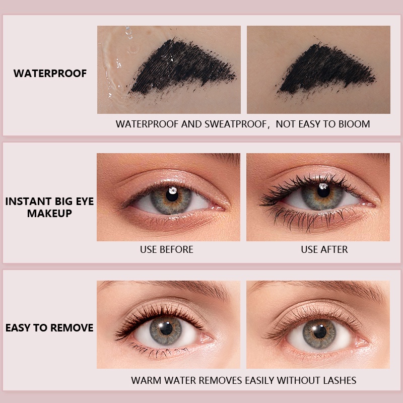 Mascara Pudaier 6g Lâu Trôi Chống Thấm Nước Chuốt Cong Mi